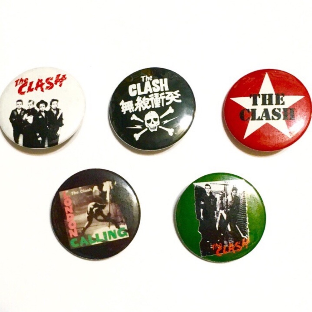 The Clash Button Set